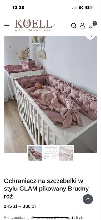 Kokon, becik, ochraniacz na łóżeczko, pokrowiec na przewijak, pojemnik