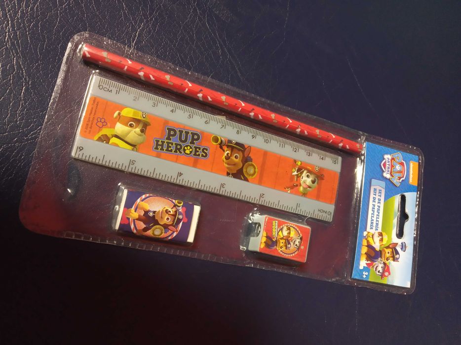 Patrulha Pata Kit Inverno + Kit Escolar + Livro Actividades