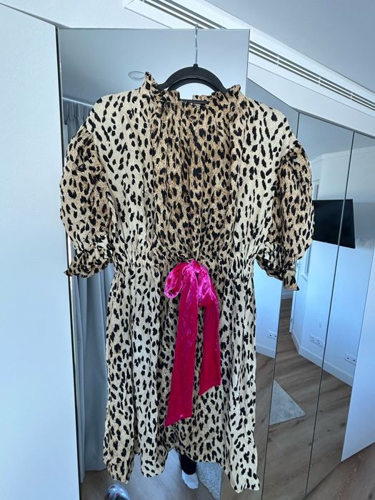 Mini vestido Valentino Garavani leopardo