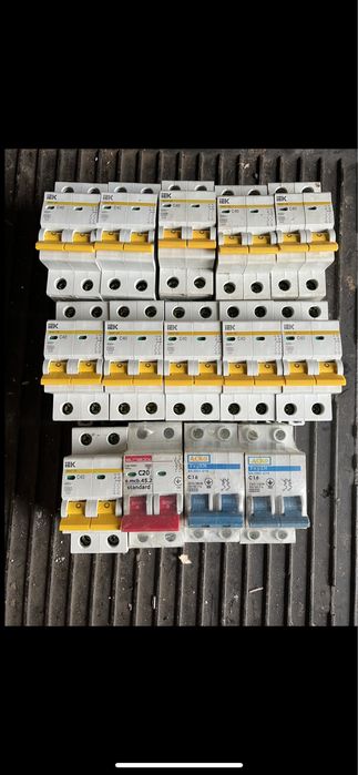 Автоматичний вимикач 2Р 40А  3P 16А 26А 10А