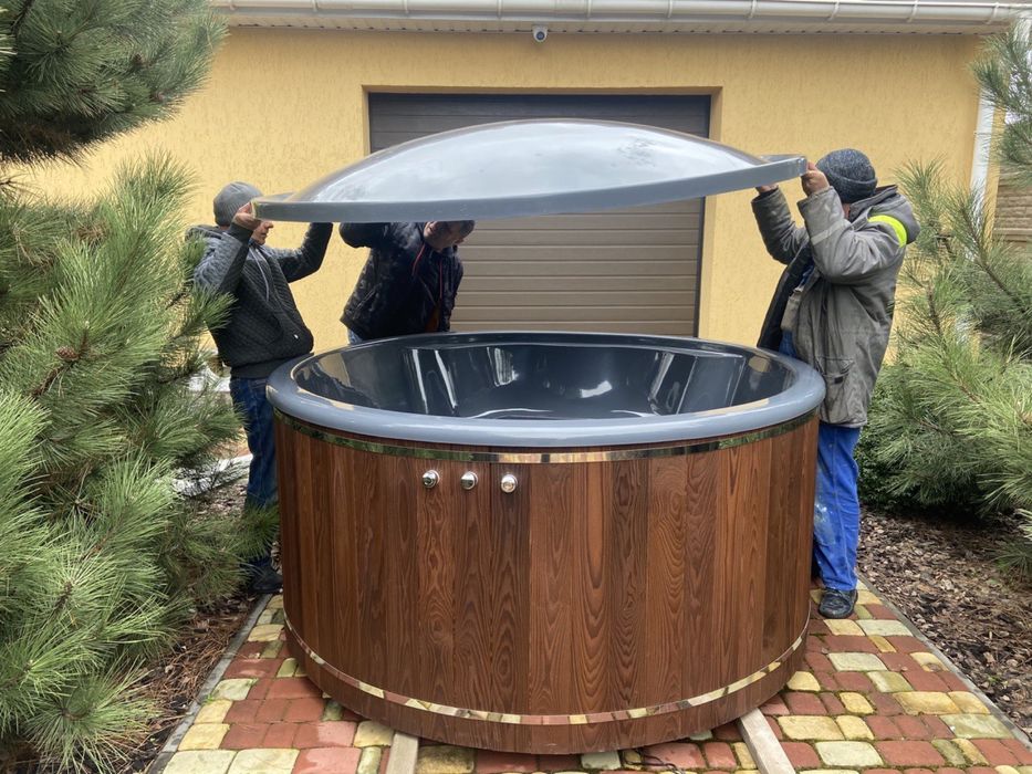 Купель на дровах, баня, купель офуро