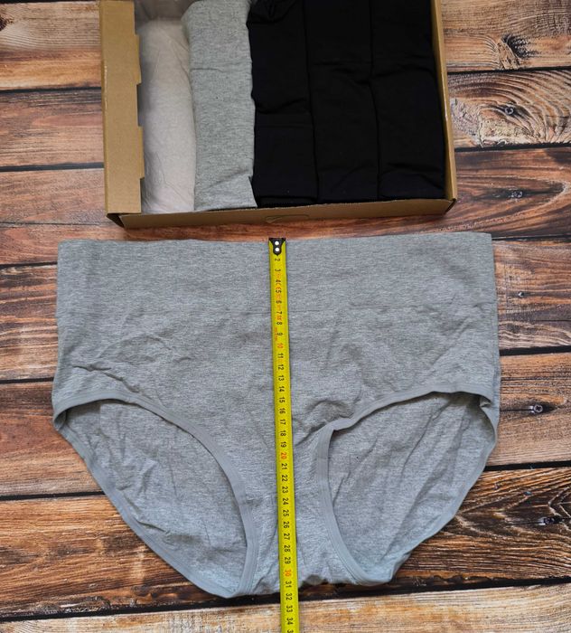 5 pak Majtki damskie wysoki stan bawełniane 3XL