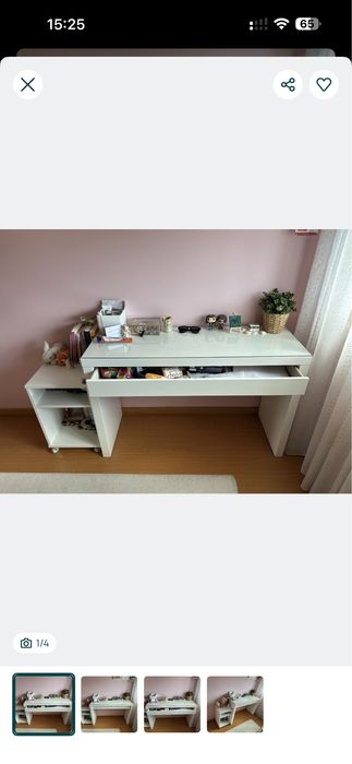 Escrivaninha de quarto ou escritório com gaveta