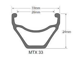 Новий Обод 26", 27.5" MTX39 36H зварний шов, чорний