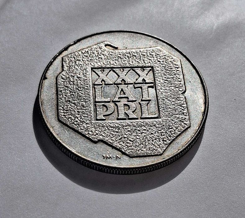200 zł 1974 XXX Lat PRL mapka srebro Ag625