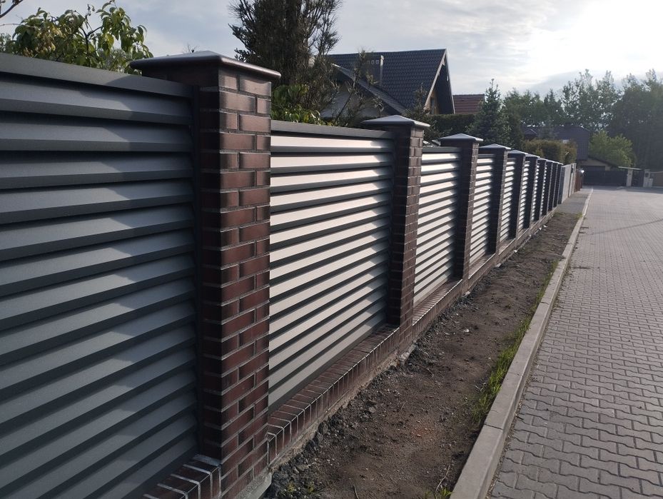 Ogrodzenia Murowane Nowoczesne Stylowe Klinkierowe