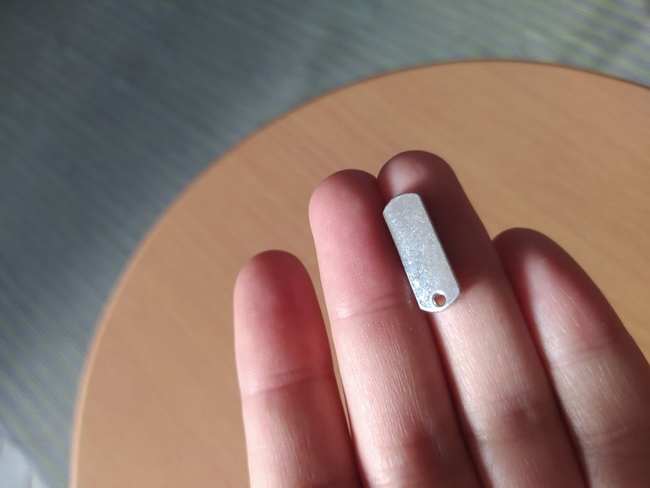 Placa Family/Família prateada para colar ou pulseira NOVO