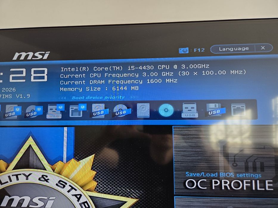 Komputer NTT i5 4430 ram 6gb  hdd 750gb hdd gtx1050 Windows 10