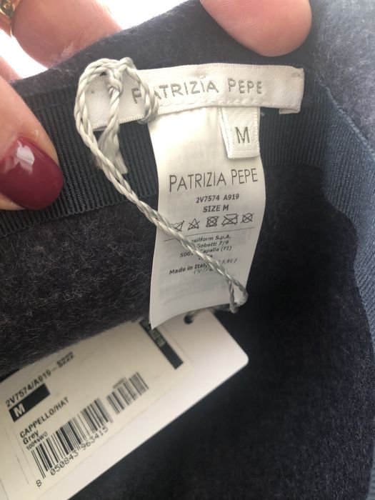 Patrizia Pepe nowy piękny kapelusz złota ważka