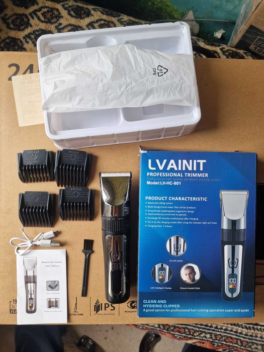 машинка,тример  для стрижки  волосся  LVAINIT LV-HC-801