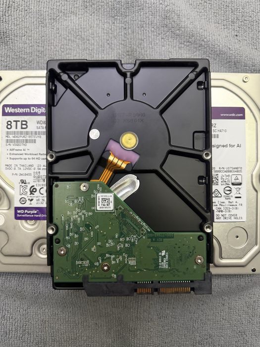 Жорский диск внутрішній 3,5 Western Digital Pure  WD82PURZ 8Tb 2+1=3