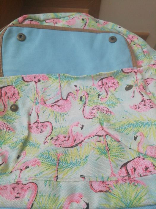 Mochila em tecido. Lavável.