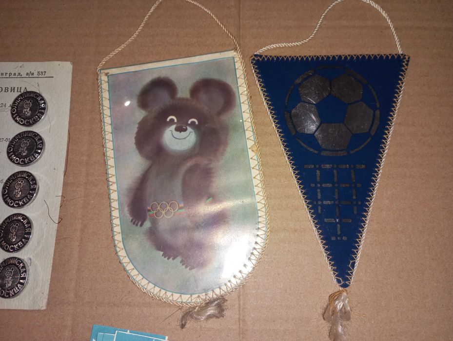 Значки набор пуговици вымпел Олимпиада 80