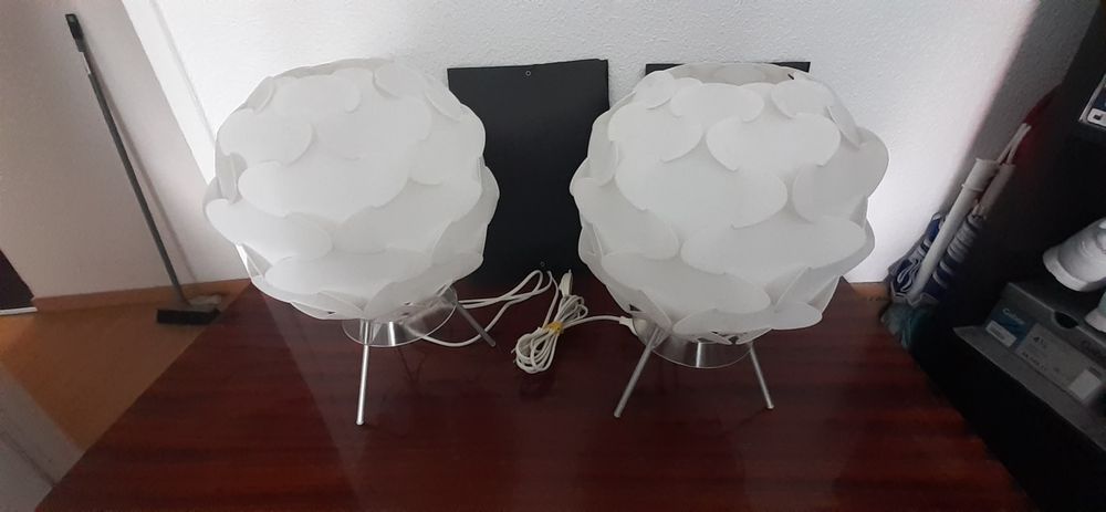 2 Candeeiros ikea brancos