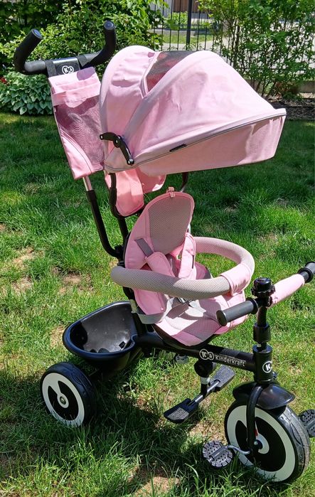 Rowerek 3 kołowy marki Kinderkraft różowy