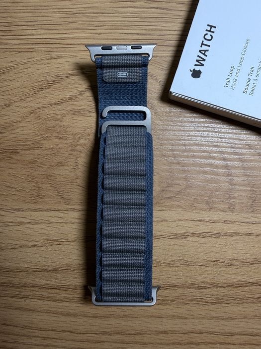Oryginalny pasek Apple Watch Alpine Loop Blue 49mm M