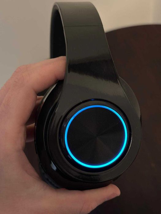 Headphones Gaming Wireless Bluetooth com LED RGB – MicroSD e Aux