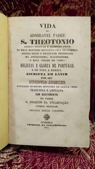 Vida do Admirável Padre S. Theotonio 1855