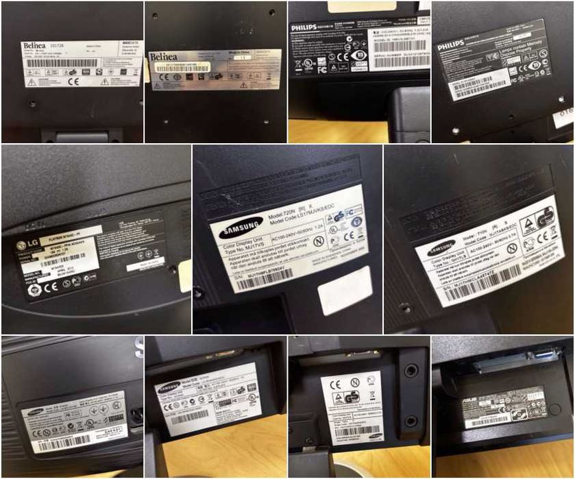 Продам б/у монітори (робочі, різні моделі) від 180 грн!