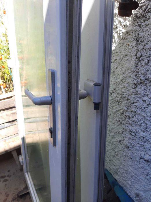 2 portas vidro duplo perfil pvc branco