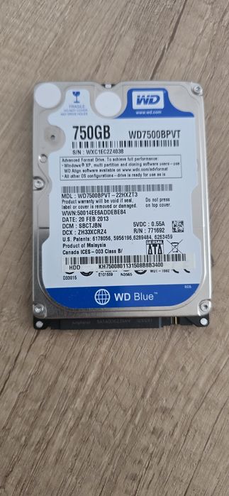 Dysk Twardy 750GB