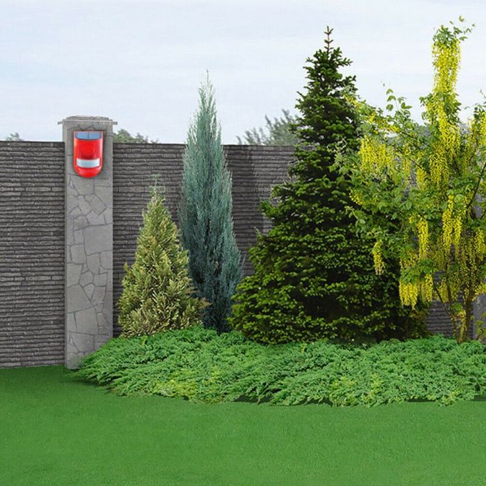 sensor movimento solar exterior com sirene luz de emergencia assusta64298013602946122