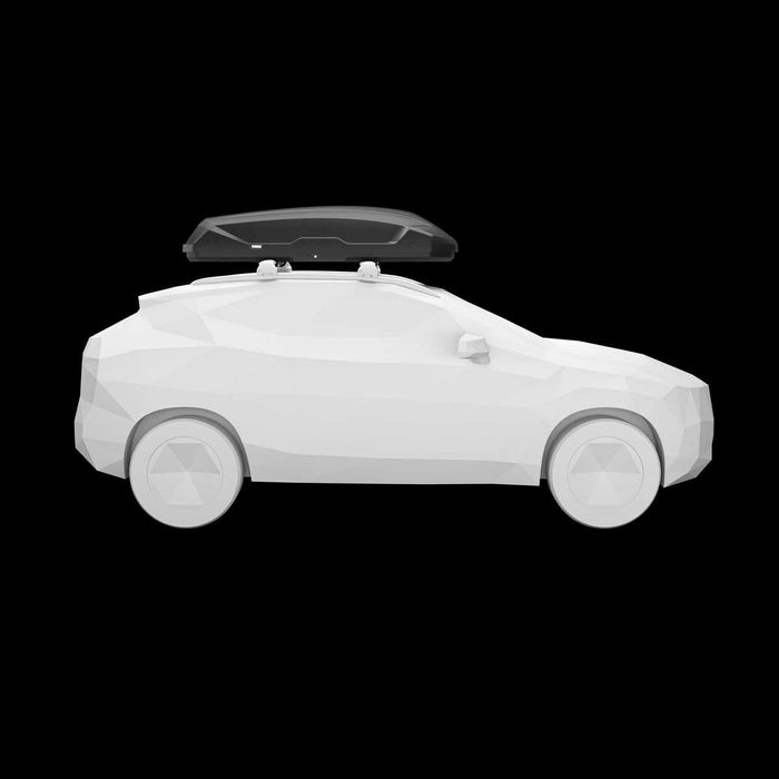 Promocja !Box dachowy Thule Pulse 2 XL, pojemność 500 litrów solidny, czarny mat