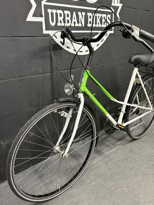 Rower miejski dwururka LEKKI Retro 21 biegów Damski 53 cm Urban Bikes
