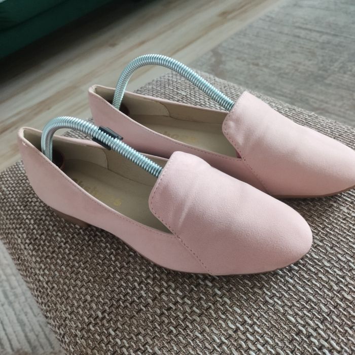 Buty ze skóry welurowej mokasyny