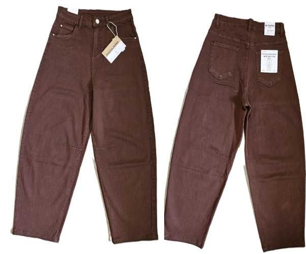 Spodnie jeansy balloon M.SARA XS 34