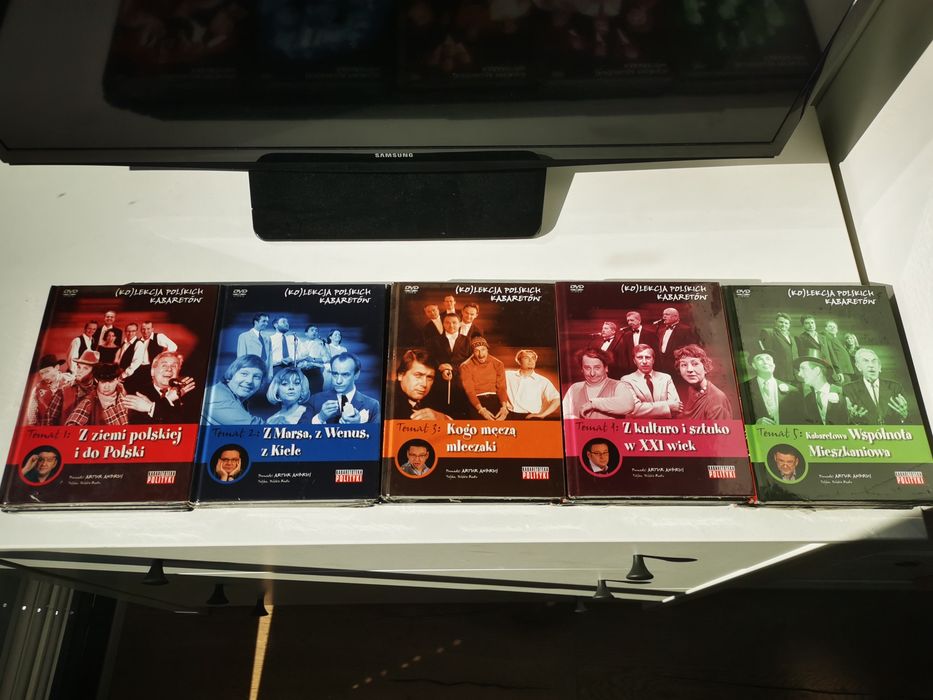 Kolekcja Polskich Kabaretów 15x DVD komplet nowe folia