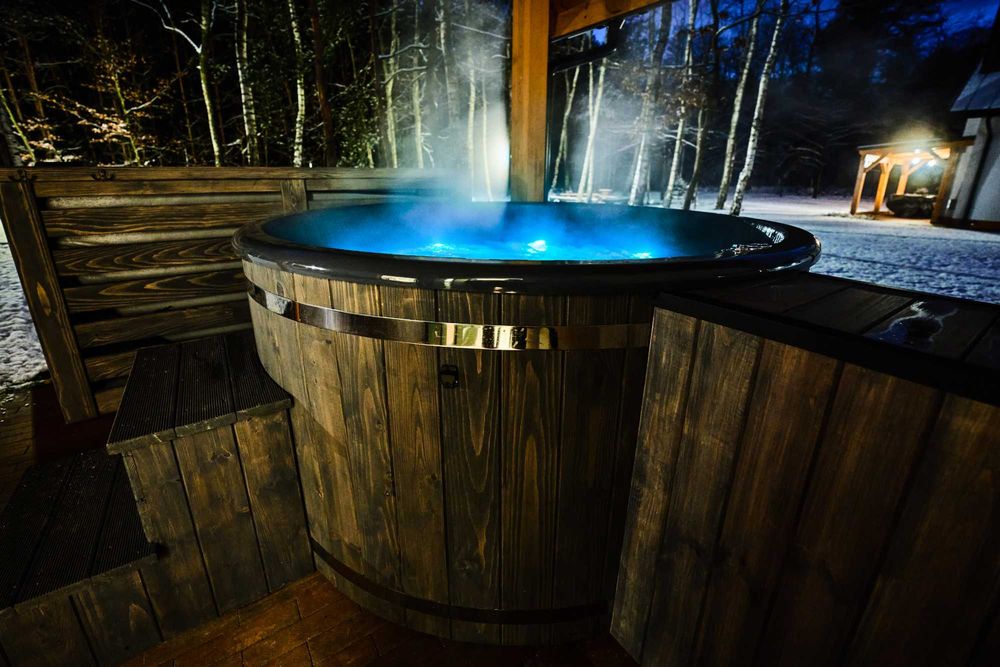 Domek w lesie do wynajęcia z jacuzzi i sauną na wyłączność. Panieński, kawalerski. Relaks, cisza, spokój, natura