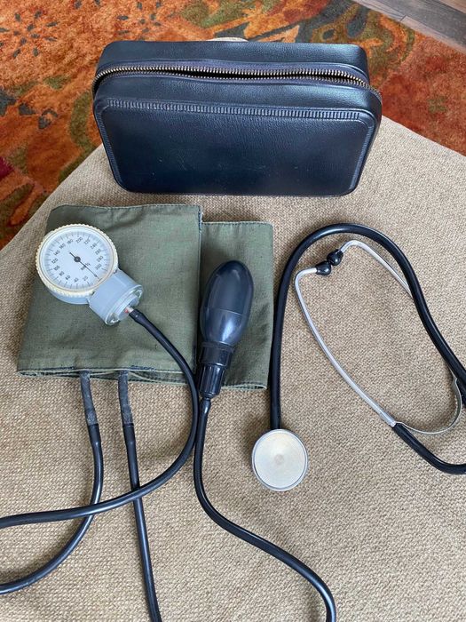 Vintage, PRL, ZRSS, Ciśnieniomierz + stetoskop, w pełni sprawny