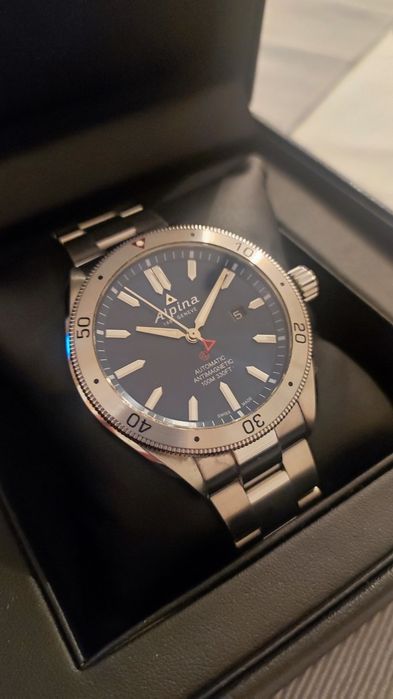 Męski zegarek Swiss Made Alpina Alpiner 4 Automatic Komplet