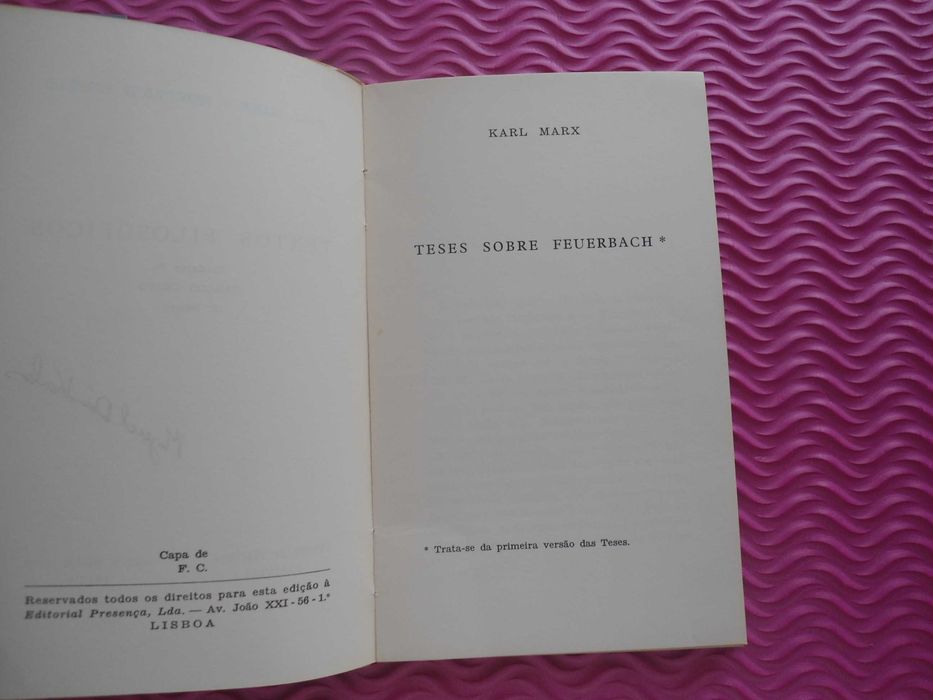Textos Filosóficos por Karl Marx e  Friedrich Engels