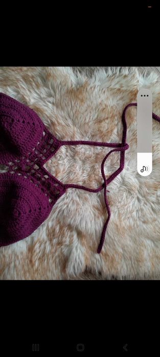 Tops croché feitos à mão