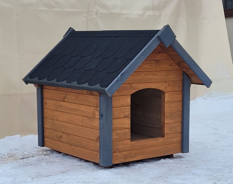 Buda dla psa OCIEPLANA słoma kojec dla psa Owczarek Border Labrador