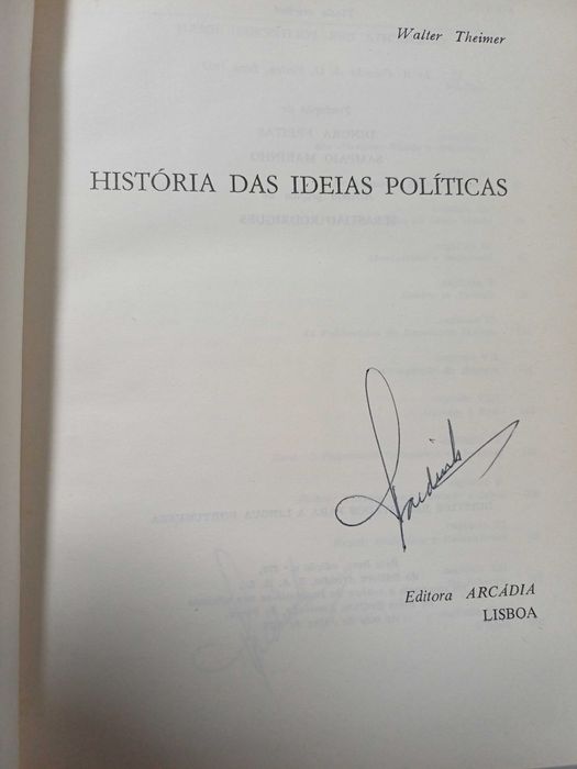 Walter Theimer - História das ideias politicas