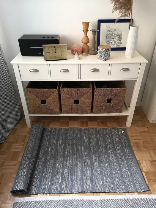 Chodnik bawełniany w paski tkany 100% bawełna hand-made prać w pralce