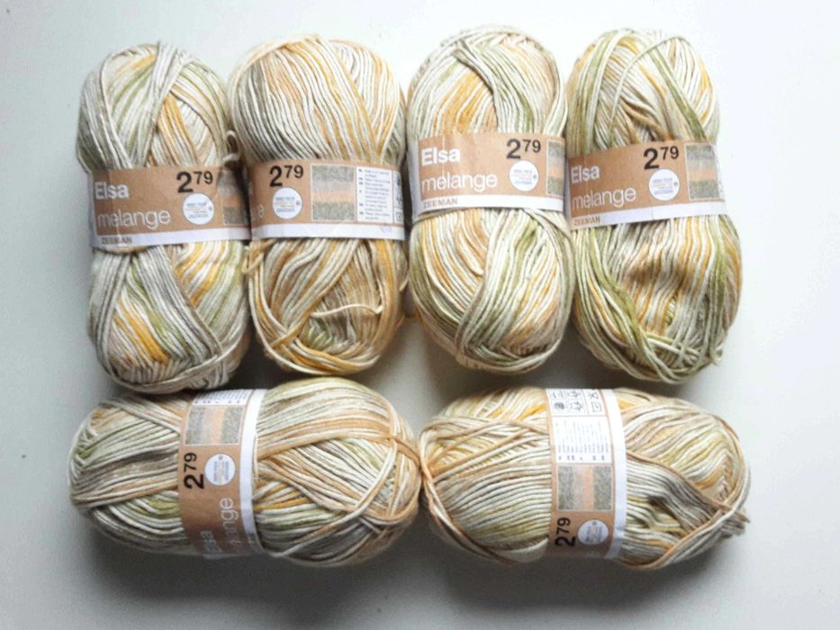 Włóczka 50% Bawełna 9,8zł/100gr Melanż