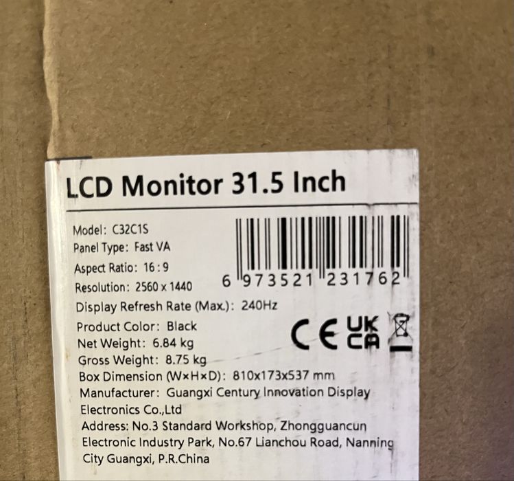 Monitor 32 cale titan army c32c1s