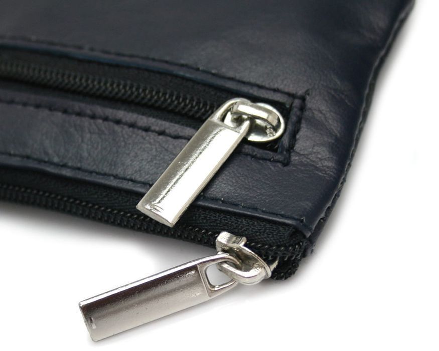 Etui premium na klucze ze skóry naturalnej Bellugio granatowe skórzane
