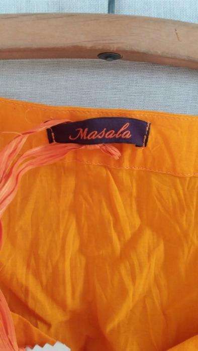 Koszula bluzka orientalna made in India pomarańcz hipi boho Hinduska i