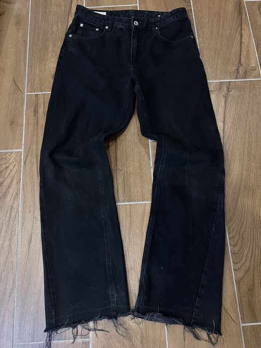 Zara flared jeans zip