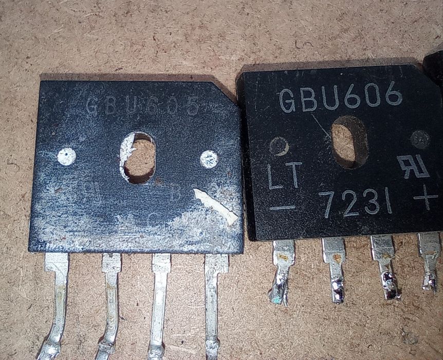 Лот 6 шт диодный мост GBU606, GBU605, GBU406