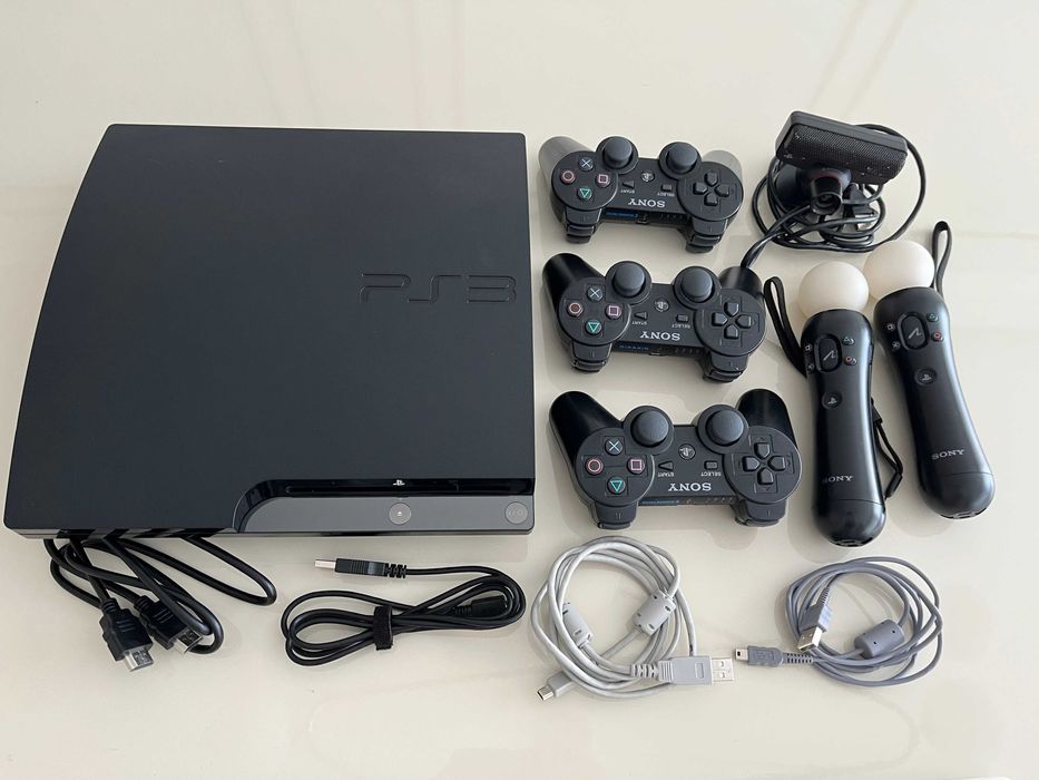 PlayStation 3 + comandos + jogos