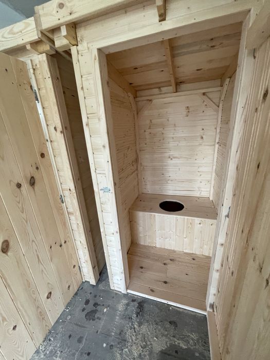 WC toaleta przenosna wychodek drewniany XXL