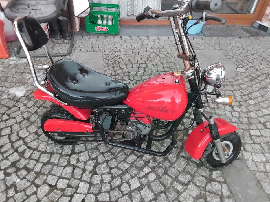 Mini bike pocket chopper spalinowy dla dzieci