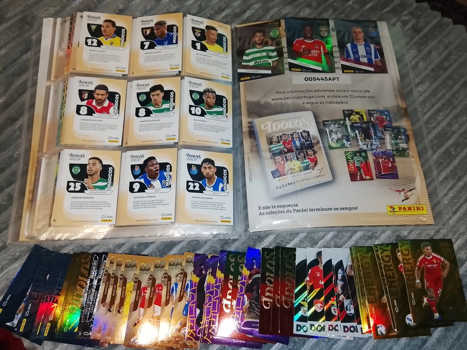 Coleção Completa Cartas Ídolos + Album + Checklist + Cartas Repetidas