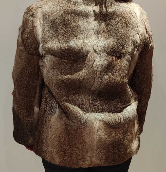 casaco de pele verdadeira